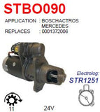 Starter Mercedes-Benz Acttros Travego IE 24V 11T 6.2KW  - STBO090