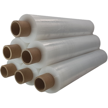 Extra Heavy Duty 23mic, pallet wrap 6-Pack, Width-450mm Thickness-23microns Weight-2kg roll, extended core. Premium quality stretch film, stretch wrap.