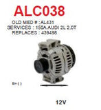 Alternator TG15C Audi A4 2.0L 12V 150A - ALC038