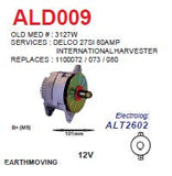 Alternator Heavy Duty 27SI type 200 12V 80A  - ALD009