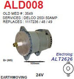 Alternator 25SI 24V 50A  - ALD008