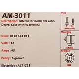 Alternator Case / Cummins 12V 95A K1 - AM-3011