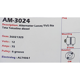 Alternator Tata Telcoline E-II Diesel 12V 75A 3SA28  - AM-3024