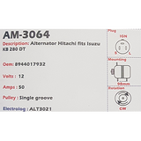 Alternator Isuzu KB280DT TURBO 12V 50A - AM-3064