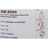 Alternator Nissan Cabstar 35 ED33 - Diesel 24V 25A - AM-3090