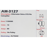 Alternator TYPE 200 Heavy Duty 12V 80A 27SI - AM-3127