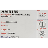 Alternator Hyundai i10 1.1L / Kia Picanto 12V 70A SG7S - AM-3135