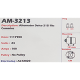Alternator Cummins 24V 100A 21SI - AM-3213