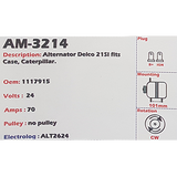 Alternator 24V 70A 21SI - AM-3214