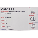 Alternator Mercury Marine 12V 70A 7SI - AM-3223