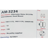 Alternator 34SI 12V 135A  - AM-3234