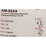 Alternator 12V 100A - AM-3243