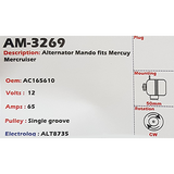 Alternator Mercury Mercruiser 12V 65A - AM-3269