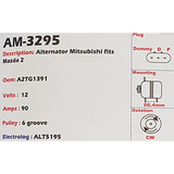 Alternator Mazda 2 1.3L - 3 1.6L 12V 90A A2TG - AM-3295