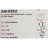 Alternator FordClub Wagon 12V 130A 3G  - AM-3352