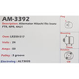 Alternator Isuzu FTR - NPR (4HJ1-ENGINE) 24V 50A - AM-3392