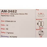 Alternator Toyota RAV4 2.0L 12V 90A  - AM-3482