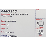 Alternator Nissan UD Series PE6 24V - AM-3517