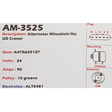 Alternator Renault Kerax - Premium / Volvo FM - FMX 24V 90A A4TR - AM-3525