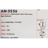 Alternator AAK Case / New Holland 12V 120A - AM-3536