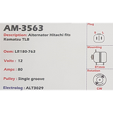 Alternator Komatsu TLB (YANMAR-ENGINE) 12V 80A - AM-3563