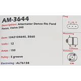 Alternator VolvoS40 / Ford Focus 12V 150A - AM-3644