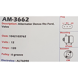 Alternator Ford/ Volvo 12V 120A - AM-3662