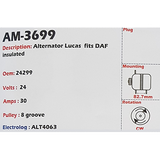 Alternator DAF 45 24V 30A A127 - AM-3699