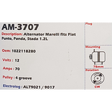 Alternator Fiat Punto - Strada - Panda 12V 70A - AM-3707