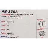 Alternator Fiat Punto 12V 90A - AM-3708