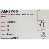 Alternator Fiat Bravo - Panda - Linea - 500 1.2L - 1.4L 12V 90A - AM-3765