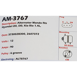 Alternator Hyundai / Kia 12V 90A - AM-3767