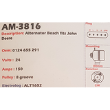 Alternator Mercedes-Benz 24V 150A HD10LPB - AM-3816