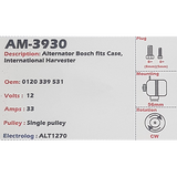 Alternator Case / International Harvester 12V 33A G1 - AM-3930