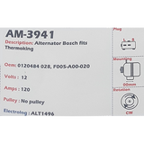 Alternator Thermo King 12V 120A - AM-3941