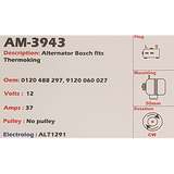 Alternator Thermo King 12V 37A K1 - AM-3943