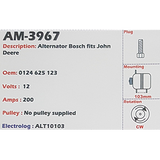 Alternator Case 12V 200A HD10EB - AM-3967