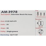 Alternator Iveco 24V 55A N1 - AM-3978