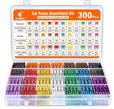 Combo 300 piece automotive fuse kit, STD Blade fuse, Mini blade fuse, Micro blade fuse FK001