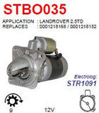 Starter Land Rover - Range Rover 2.5L diesel turbo EV 12V 9T 2.2KW  - STBO035