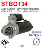 Starter Mercedes-Benz Sprinter 280E 320CE C280 E320 S280 S320 SL320/ Ssangyong Musso Korando DW 12V 10T 1.8KW - STBO134