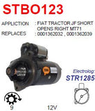 Starter Fiat Tractor JF 12V 9T 2.4KW  - STBO123