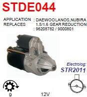 HARFON New Starter Motor 12V Direct Fit For Chevy Optra, Suzuki Forenza/Reno 04-08, Daewoo Nubira