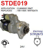 Starter Cummins 39MT 24V 11T 8.2KW - STDE019