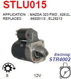 Starter Mazda 626 SLE - 1.6L manual/ Ford 2.0L S90 12V 8T 1.4KW - STLU015