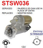 Starter Mitsubishi Pajero Diesel 12V 12T 2.0KW - STSW036