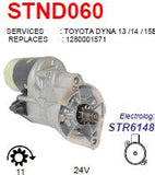 Starter Dyna / Land Cruiser 3.0L - 3.4L diesel 24V 11T 4.5KW - STND060