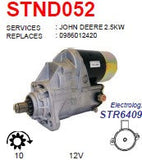 Starter John Deere 12V 10T 2.5KW - STND052
