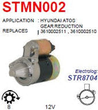 Starter Kia Picanto/ Hyundai Atos 12V 8T 0.8KW  - STMN002