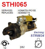 Starter Komatsu Loader PW150 - WA100 - WA150 24V 12T 5.5KW  - STHI065